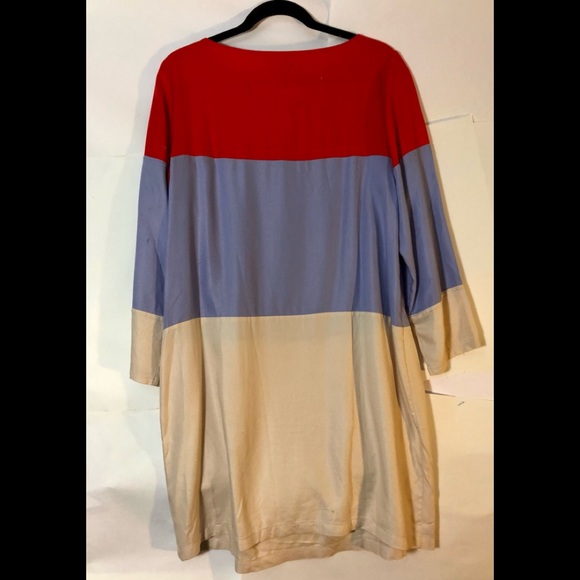 Maeve Anthropologie color blocked dress, size 14 - Picture 2 of 3